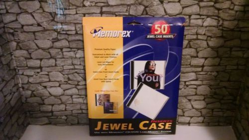 New in Box -Memorex Jewel Case inserts - 50 inserts