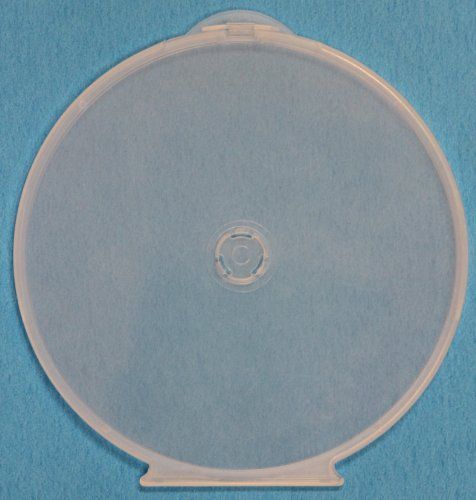 200 Clear Round Clamsell CD DVD Case  O-Shell with Lock