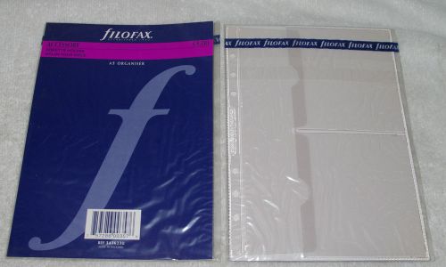 2 pc FILOFAX A5 ACCESSORY Diskette Holder  Refill Insert Organizer Agenda Diary