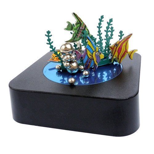 Aquarium Magnetic Sculpture Block with Color Metal Pieces Executive Fun Gift