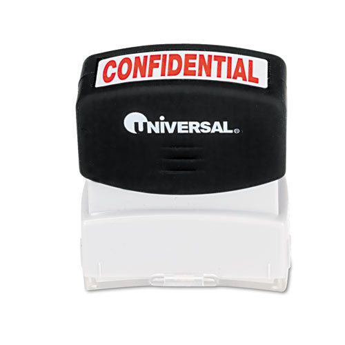 Universal Message Stamp, CONFIDENTIAL, Pre-Inked/Re-Inkable, Red