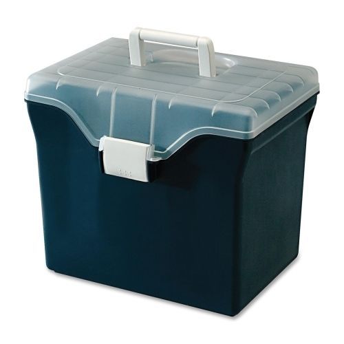 Iris 111011 file box w/ snap lid letter size 13-3/8inx10inx11-5/8in blue for sale