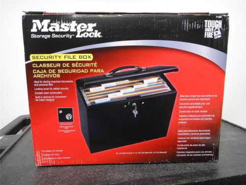Master Lock Security File Box Locking Steel Box 7148D  - 202c