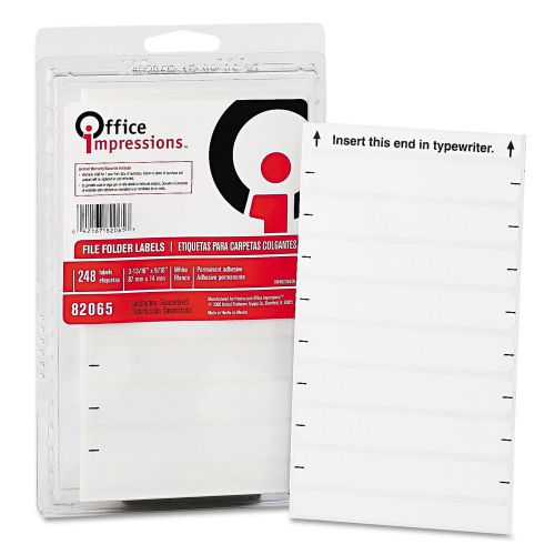 248 File Folder Labels White Laser Printer Sticky Self-Adhesive 3-1/2x9/16 Stick