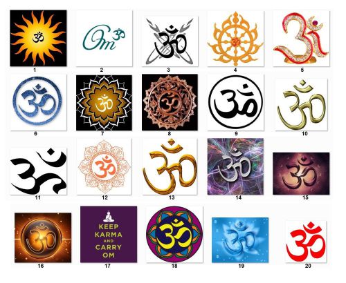 30 Personalized Return Address labels Buddhist Sign &#034;OM&#034;   Buy 3 get 1 free