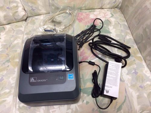 Zebra GK420t Monochrome Desktop Direct Thermal Transfer Label Printer