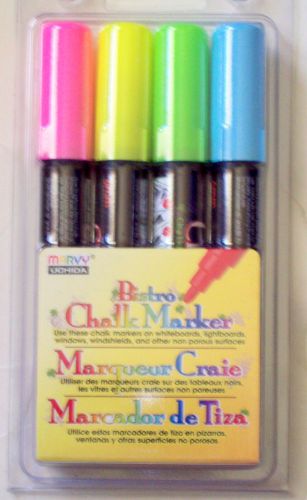 BISTRO CHALK MARKER Set of 4  Neon  NIP