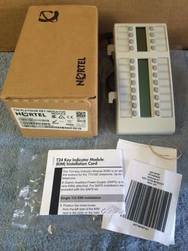 NEW Nortel Norstar T24 Platinum KIM NT8B29AAABE6 KIM for T7316e Phone NT8B29AAAB