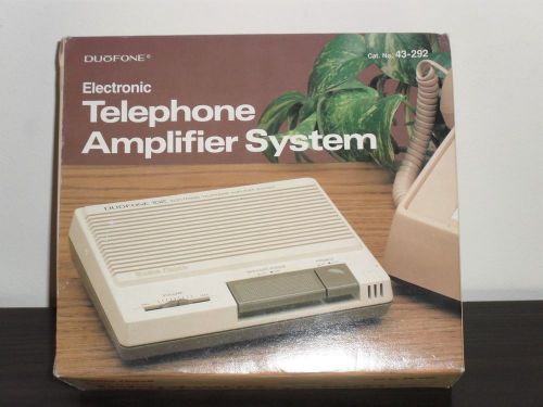 Radio Shack Duofone Electronic Telephone Amplifier System 43-292 Box