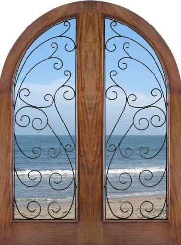 1 - unfinished mahogany sahara door 72&#034; x 96&#034; (1-3/4&#034;) for sale