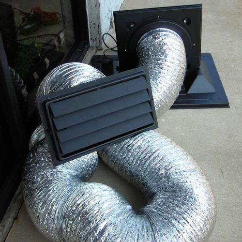 Portable fan exhaust system / crawlspace / air vent / fan / foundation vent for sale