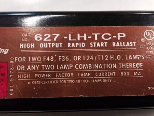 MAGNETEK BALLAST P/N 627-LH-TC-P, 277 VOLT, HO LAMPS (2) F48,F36,F24 T12