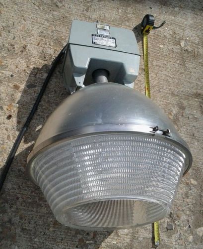 Vintage 22&#034; Holophane Industrial warehouse Glass Shade light 400 WATTS 480 volt