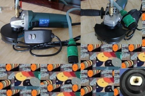 Variable Speed 220V / 240V Wet Polisher Polishing 35 Pad Granite Concrete Stone