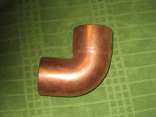 Nib  lot of  1 - 2 1/2 inch copper pressure street elbow for sale