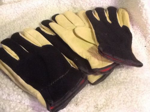 3 new pair mens large size 9 soft cowhide drivers ropers style gloves lined for sale