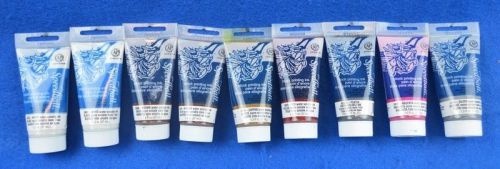 Lot of 9 Speedball Block Printing Ink - Water Soluble - NEW - Misc Colors 1.3oz