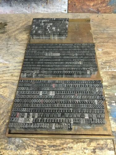 VINTAGE 36PT LETTERRESS TYPE HUGE LOT LOOK AT PICS!