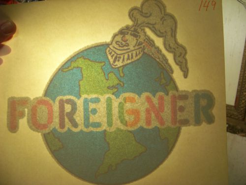 &#034;Forigner&#034;  T-shirt  Transfer (Iron-on heat transfer only)