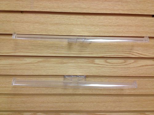 LOT 6PC CLEAR SLATWALL/PEGBOARD BRACELET JEWELRY DISPLAYS ACRYLIC 15.5&#034; W 6pc