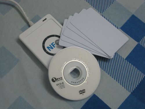 Acr122u-a9 smart nfc reader&amp;writer&amp;programmer 13.56mhz with sdk &amp;5 pcs m1 card for sale