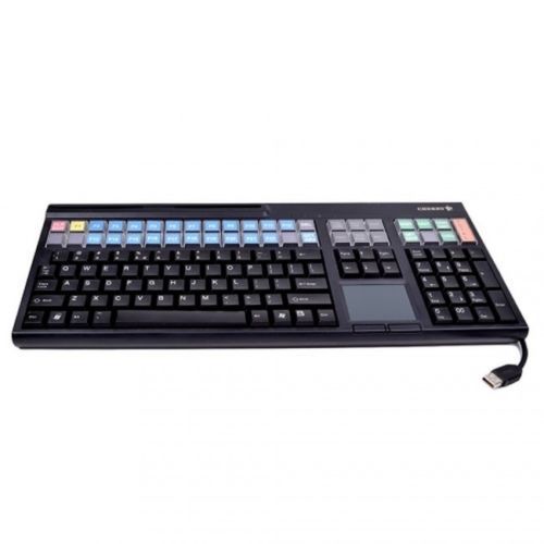 Cherry USB POS Keyboard Credit Card Reader &amp; Touchpad Black G86-71411EUADAA