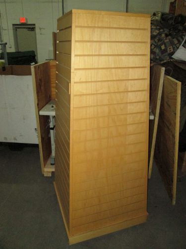 Slat Board Display Units Square Shape