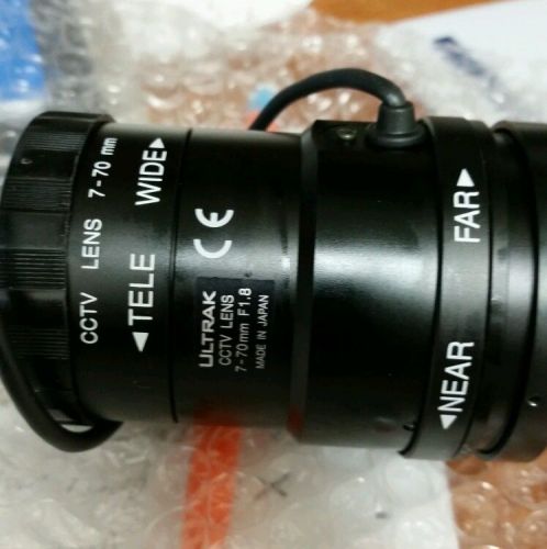 ultrak CCTV camera lens 7-70mm  f1.8 model number kl07v70vs4 Honeywell NEW