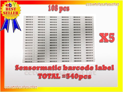 SENSORMATIC BARCODE LABEL 58KHz 540PCS(5 SHEETS)