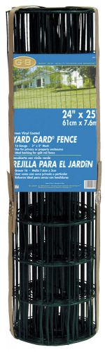 Gilbert and bennet  308350b mat 24-in x 25 dark green yardgard pvc coated welded for sale