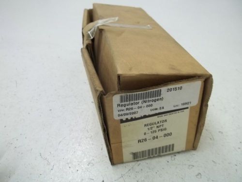 WILKERSON R26-04-000 1/2&#034;  REGULATOR 0-125PSIG *NEW IN A BOX*