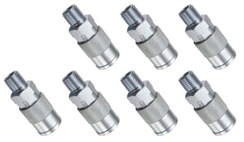 Lot of Seven (7) Kobalt 1/4&#034; Steel Industrial Coupler with 3/8&#034; NPT threads (M)