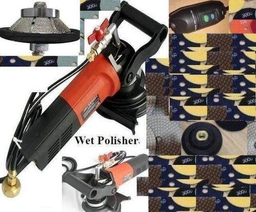 3/4&#034; 20mm Bevel Bullnose Granite Wet Polisher 16+1 Pad Stone Countertop Concrete