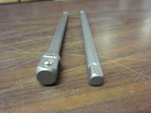 2pc 6&#034; LONG 1/4&#034; 3/8&#034; POWER EXTENSION BIT SOCKET SET FITS DEWALT DRILLS QUICK