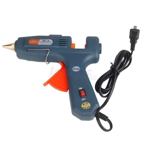 60W Electric Hot Melt Glue Gun Fast Heat Temperature Ajustable US Standard