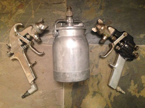 Binks Spray Gun Lot Model 18 &amp; Model 19 Cup and extras