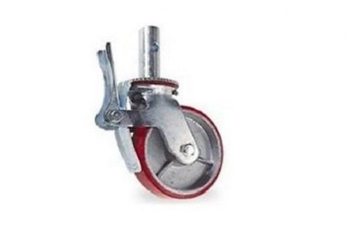 New Durable Locking Scaffolding Caster with 8&#034; x 2&#034; Polyurethane on Steel Wheel