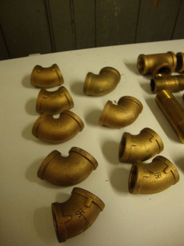 Plumbing Lot - 40+ Brass Pieces - Elbows Valves Fittings - New