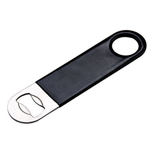 Black stainless steel vinyl coated long neck speed bottle openers for sale