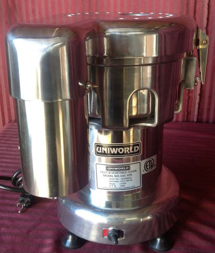 1/2HP Juicer Fruit &amp; Vegetable Uniworld UJC-370 NEW Commercial Restaurant #1040