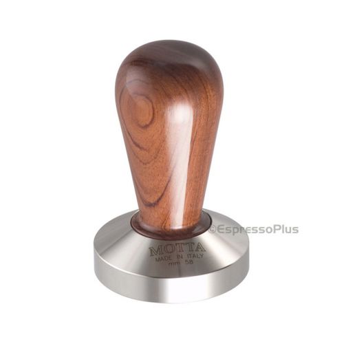 Motta Professional Bubinga 58mm Flat Coffee Tamper - Made in Italy