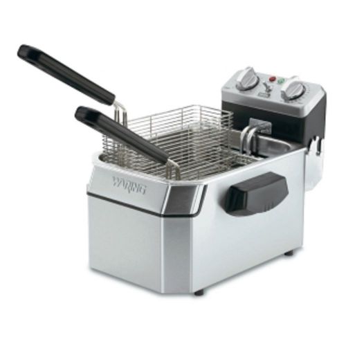 Waring Commercial Heavy Duty Single Electric Deep Fryer 10 Pound WDF1000 120V