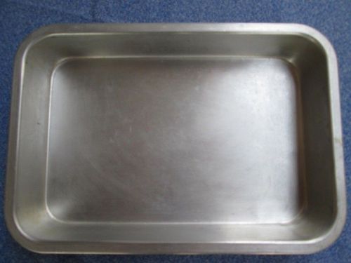 Baking Tray Heavy Duty Oven Aluminum Pan Rectangle 8&#034;x 12&#034; deep 2&#034; Good conditio