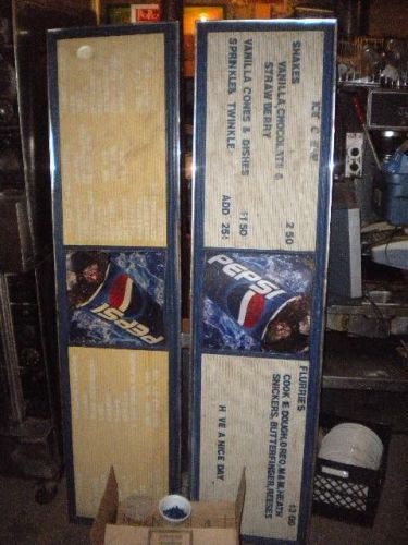 Lot of 2 pepsi menu boards and 2 boxes of letters - must sell! send any any ofer for sale