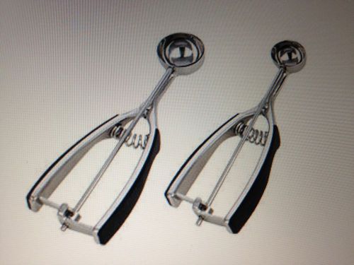 2 MIU FRANCE STAINLESS STEEL FOOD SCOOPS / FOOD PORTION SCOOPS 1 &amp; 2 Tbsp