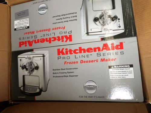 WOW!! Band new in box KitchenAid kpfd200ss pro line series frozen dessert maker!