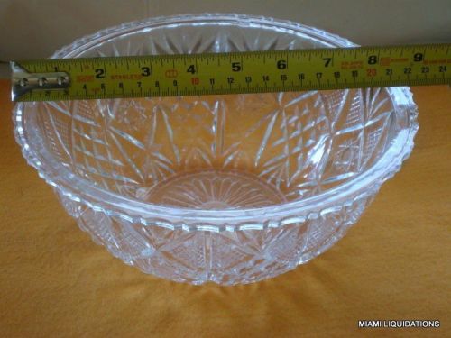 Lot of 12 round bowl 8 1/4&#034;Diam x 4&#034;H Tablecraft 165C  clear Styrene crystalware