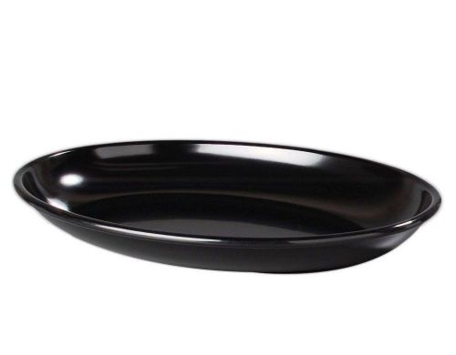 4-NIB Carlisle 7918-03 Designer Displayware  Black Oval Platter