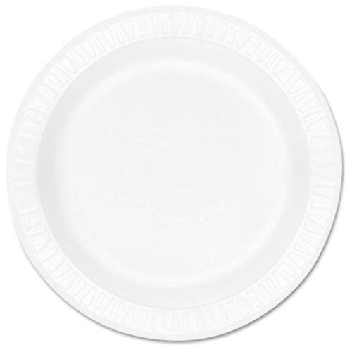 DART 10PWC Concorde Foam Plate, 10 1/4&#034; Diameter, White, 125/pack, 500/carton