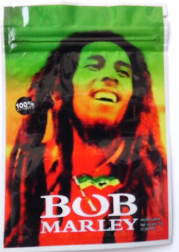 50* Bob Marley LARGE EMPTY ziplock bags (good for crafts incense jewelry)